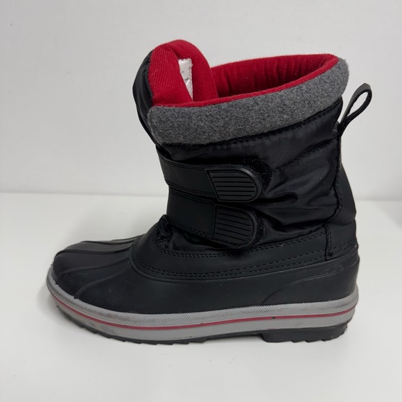 Thermolite Kids Snow Boots Black Size 5 - Picture 2 of 11